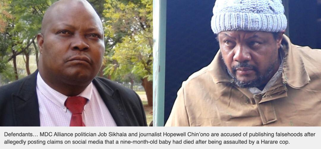 Sikhala, Chin’ono Charged Under Non-Existent Falsehoods Law